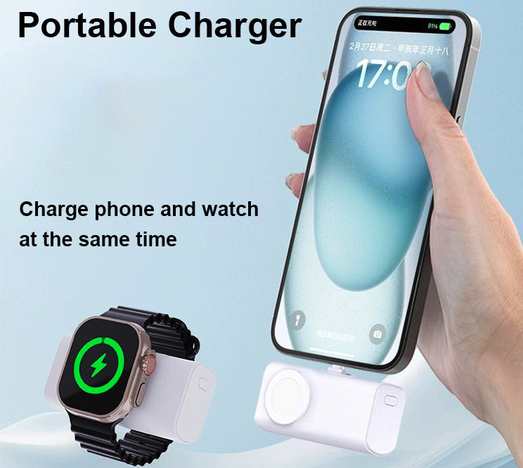 3-in-1 Portable Wireless charging Power Bank