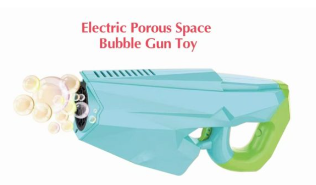 Electric Porous Space Bubble Gun Toy