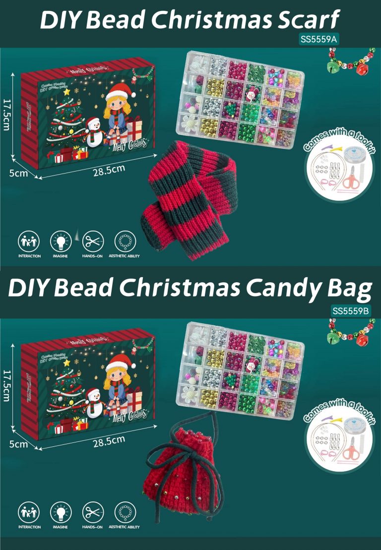 DIY Bead Christmas Scarf /DIY Bead Christmas Candy Bag