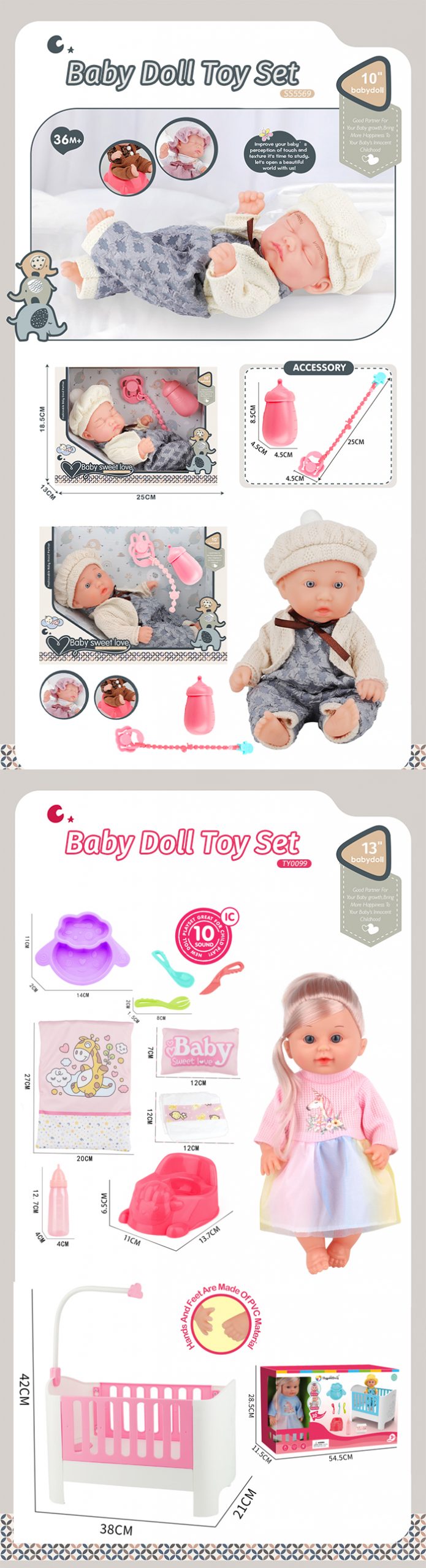 Baby Doll Toy Set